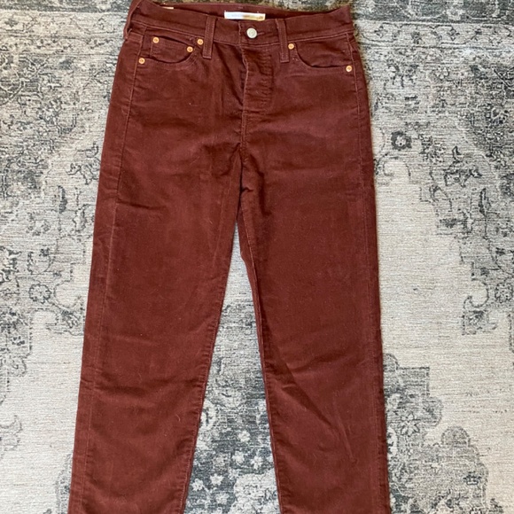 Levi corduroy wedgie straight pants - Picture 6 of 6
